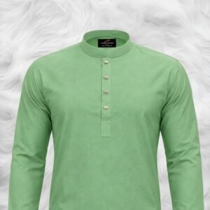 Olive Mint Breeze Panjabi by Sh Premium