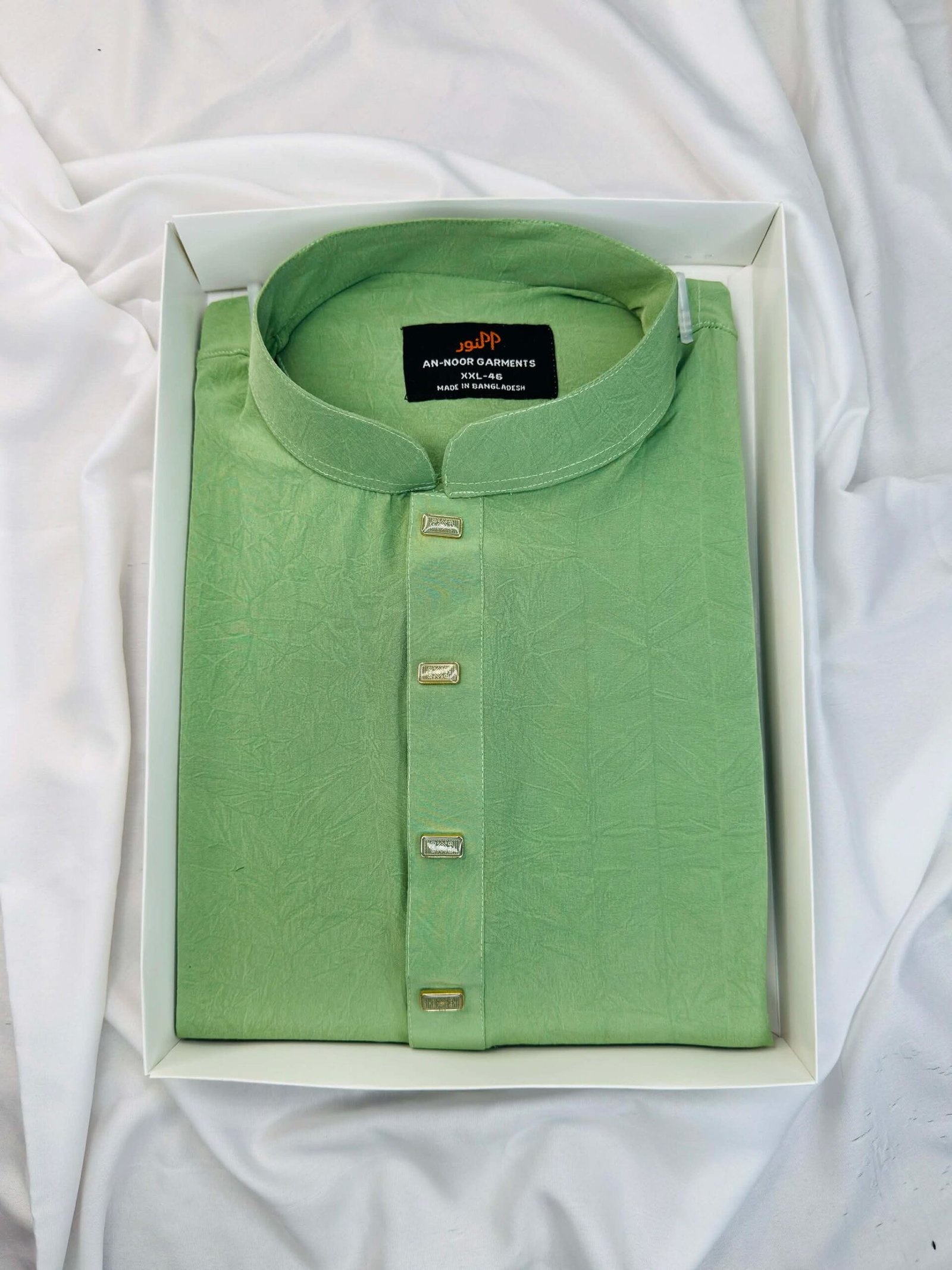 Olive Mint Breeze Panjabi by Sh Premium