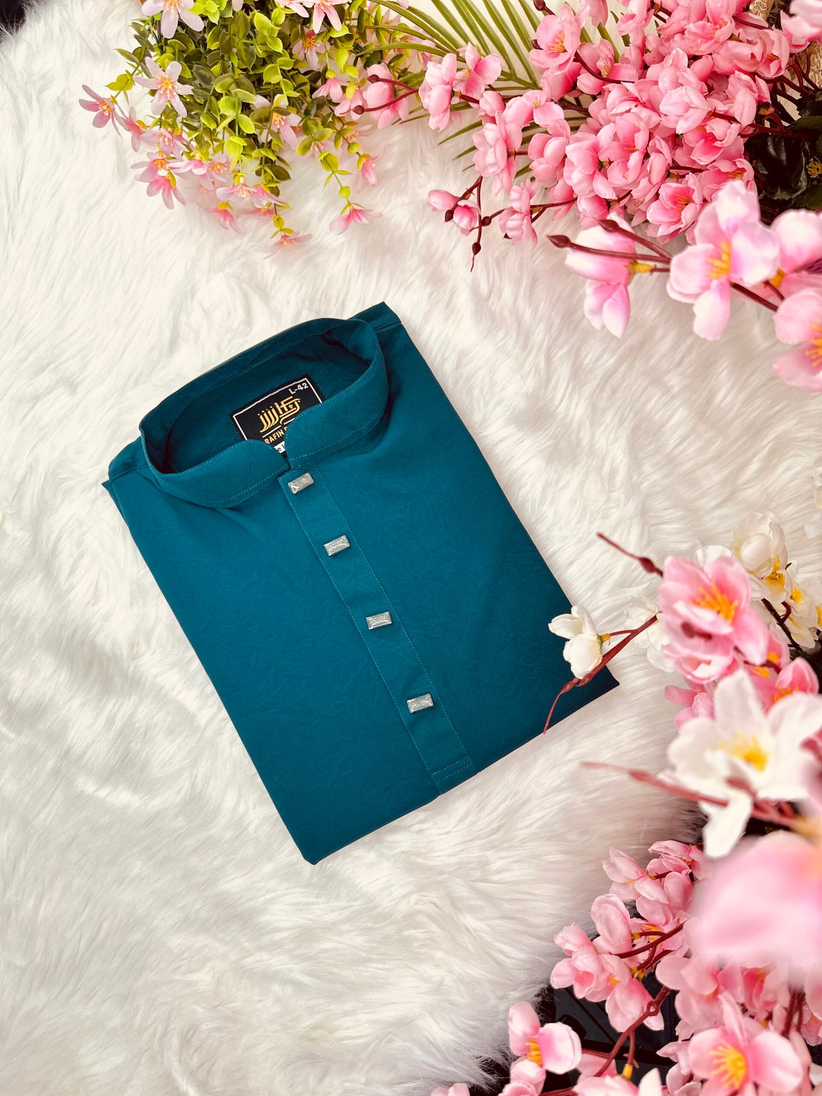 Ocean Sapphire Luxury Panjabi By SH Premium