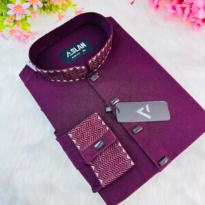 Mulberry Wine Regal Panjabi by Sh Premium