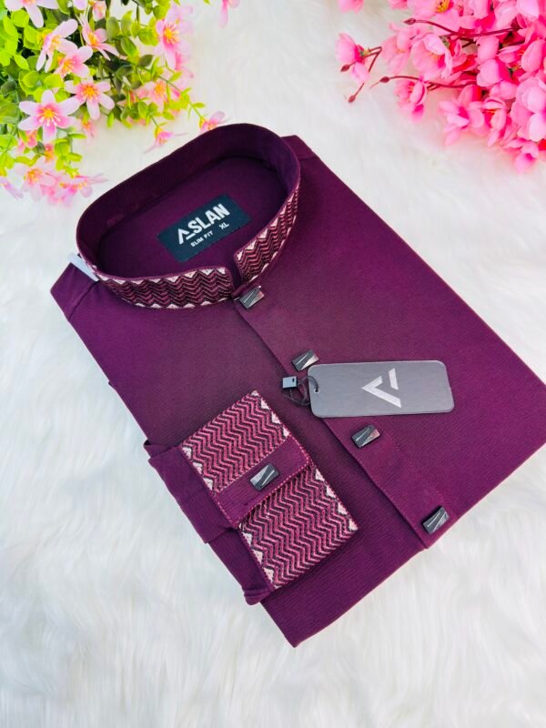 Mulberry Wine Regal Panjabi by Sh Premium