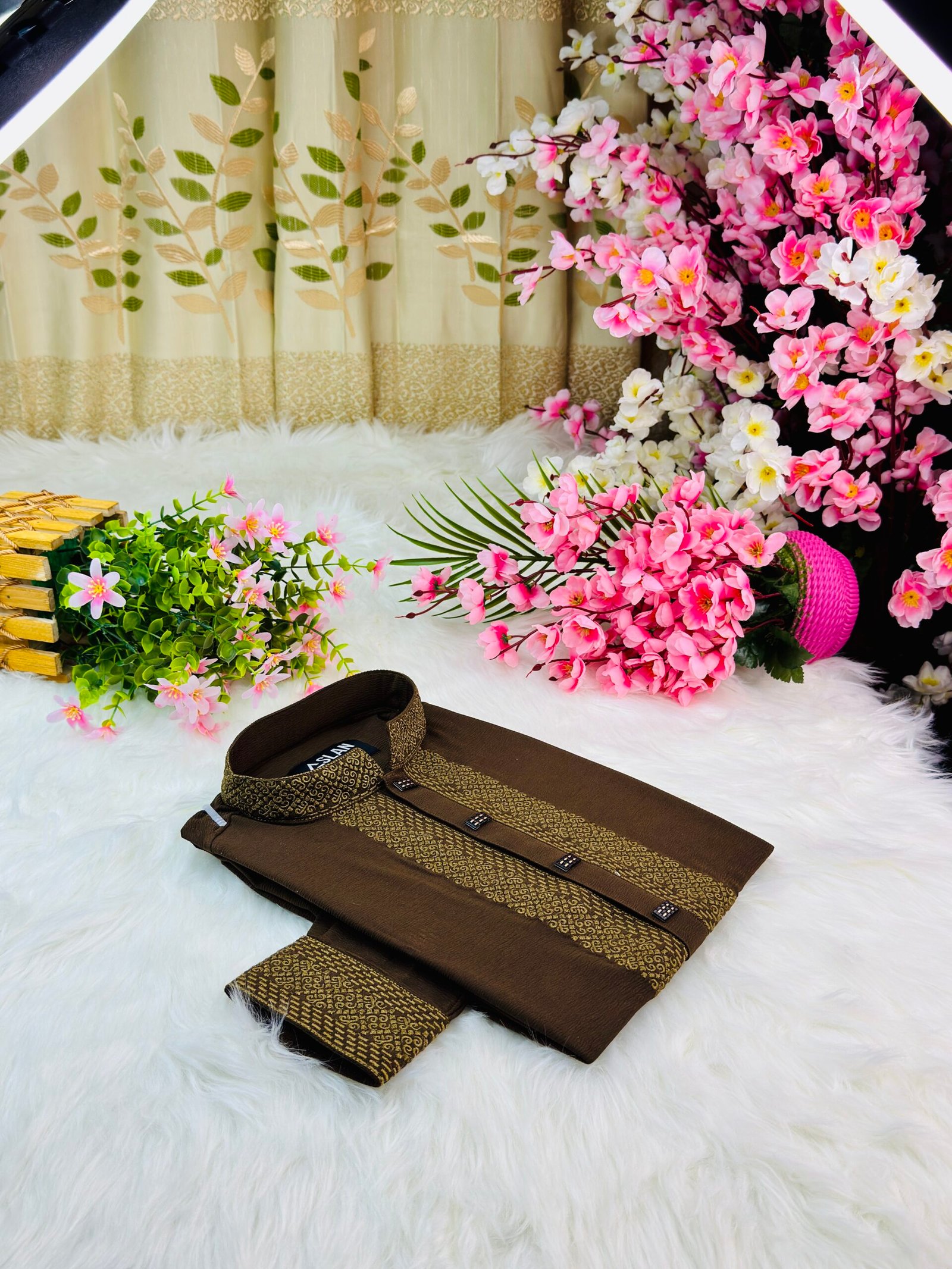 Toffee Bronze Luxury Panjabi By Sh Premium