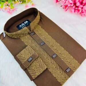 Toffee Bronze Luxury Panjabi By Sh Premium