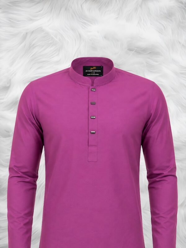 Berry Orchid Modern Panjabi by SH Premium