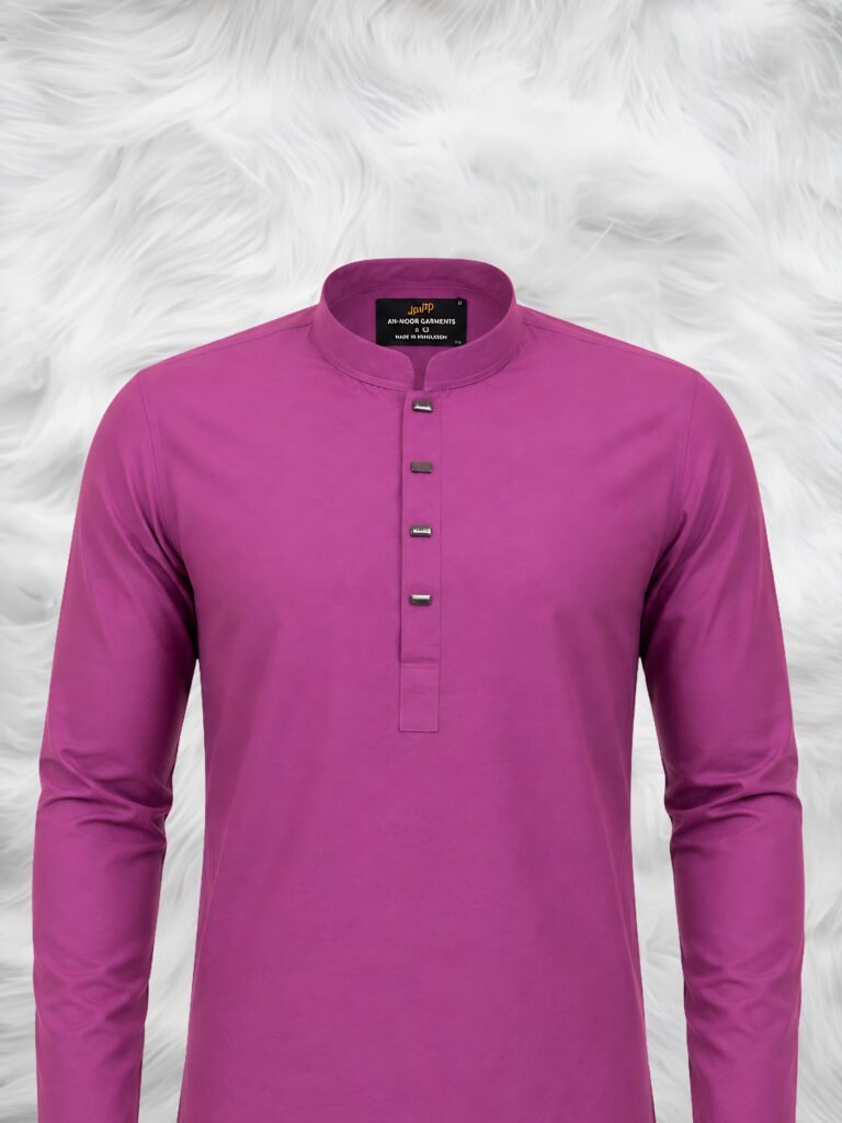 Berry Orchid Modern Panjabi by SH Premium