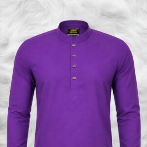 Velvet Amethyst Textured Panjabi By SH premium