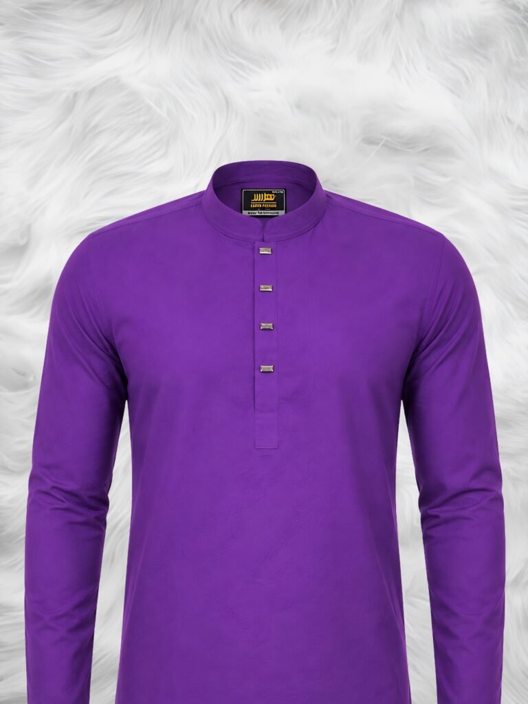 Velvet Amethyst Textured Panjabi By SH premium